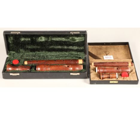 Moeck Descant recorder, no 429 in box with Ariel treble recorder in fitted box (2) 