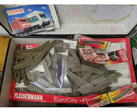A Large collection of Fleischmann H0 track,
