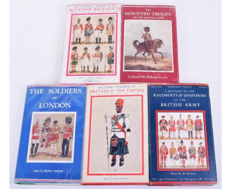 Uniforms & History of the Scottish Regiments 1660 to the Present Day by Major R M Barnes, complete with dust jacket. Accompan