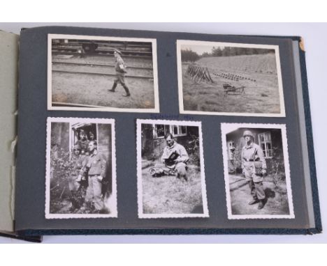 WW2 German Paratroopers (Fallschirmjager) Photograph Album, album begins with images taken at the Luftwaffe school at Liegnit