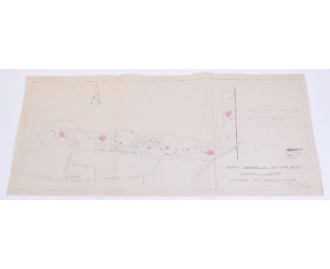 County Borough of Southend-on-Sea Municipal Airport Demolition of Defence Works Map, with Engineers office stamp dated 1949. 