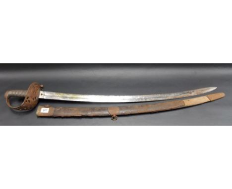 20th Century cavalry sabre, made by Wilkinson, London, leather covered scabbard, serial no. 13405, length 41in.