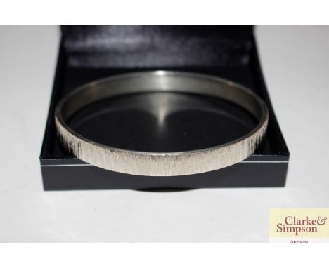 A bark effect bangle MJK Birmingham 2012, 44gms