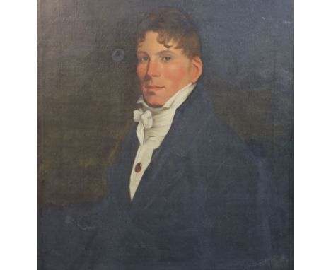 George Watson PSA (1767-1837)oil on canvas laid on to boardHead and shoulder portrait of the artist George N. Smith28.5 x 24i