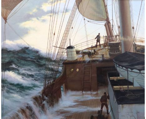 § James Brereton (1954-)oil on board'The Dawn Watch'signed23 x 28.5in.CONDITION: Oil on canvas laid on panel, in good honest 