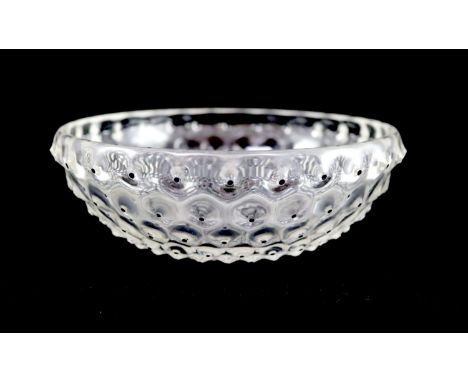 René Lalique. A pre-war Cactus pattern bowl, no.3281?, designed in 1933, etched mark R. LALIQUE FRANCE, 20cm diameter