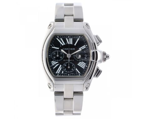 Cartier Roadster XL Chronograph 2618 - Men's watch - ca. 2004 case: steel - bracelet: steel - automatic - date, chronograph -