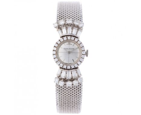 Jaeger LeCoultre - ladies watch - approx. 1957 case: 18 carat white gold - bracelet: 18 carat white gold - manual winding - t