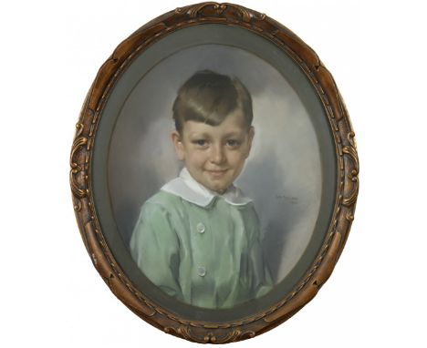 Jan Franken (Tilburg 1878- 1959 Den Haag), Portrait of a young boy. Signed, and dated '1930' (upper right), pastel on paper. 