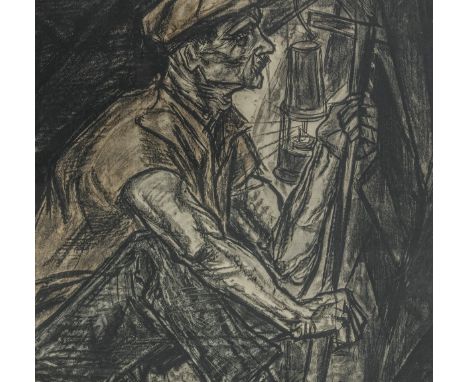 Jan Toorop (Poerworedjo, Java 1858 - 1928 Den Haag), A miner. Lithograph (1915). Meas. L: 64 cm, W: 70 cm. Estimate: € 20 - €