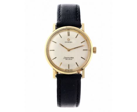 Omega Seamaster de Ville gold cap - approx. 1965 case: gold cap - strap: leather - manual wind - date last service: Nov. 2020