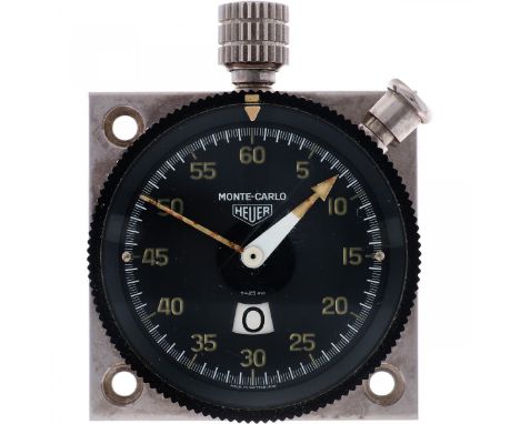 Heuer Monte-Carlo Rally Timer - Stopwatch - ca. 1950 case: steel - diameter: 55 mm - manual winding - the movement is in work