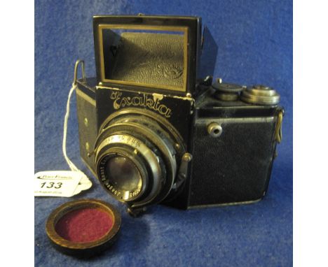 'Jhagee Exakta' camera with Jhagee 3.5/7.5mm lens.(B.P. 24% incl. VAT)   CONDITION REPORT:  Overall general wear with noticea