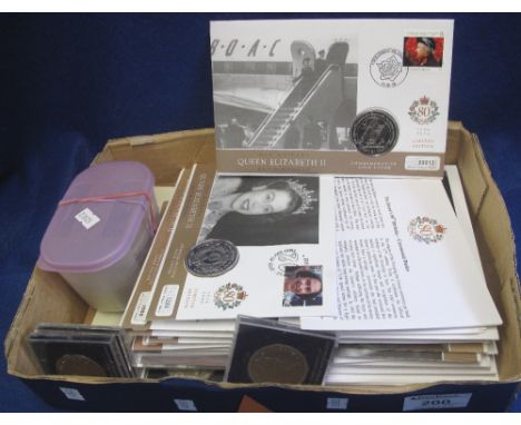 Collection of assorted Queen Elizabeth II commemorative coin First Day Covers and other coins.(B.P. 24% incl. VAT)