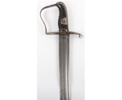 1796 Pattern Light Cavalry Troopers Sword, regulation blade cut with 2 fullers, back edge stamped OSBORNE &amp; GUNBY,  tip w