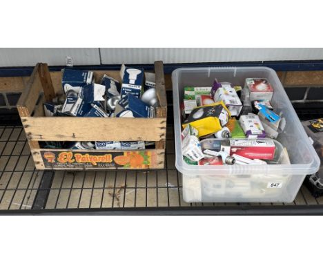 2 Boxes of assorted light bulbs