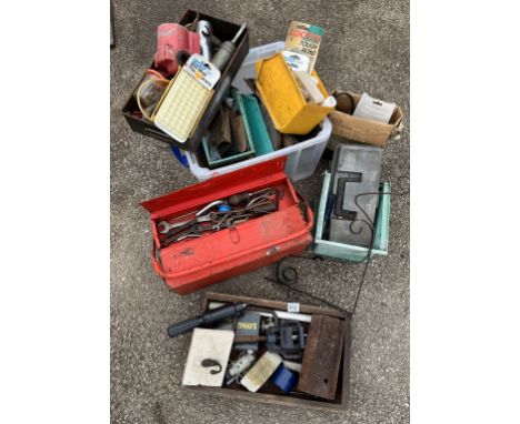 A quantity of tools, toolboxes etc