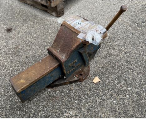 A vintage bench vice