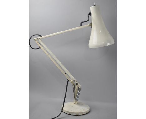 A Vintage White Anglepoise Lamp 