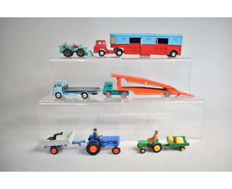 A Collection of Loose Playworn Diecasts to include Corgi Toys Chipperfields Articulated Horsebox, Corgi ERF Lorry Etc 