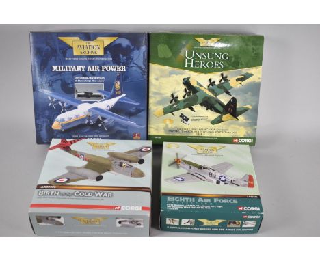 A Collection of Four Boxed Corgi Aviation Archive Aircraft Models 