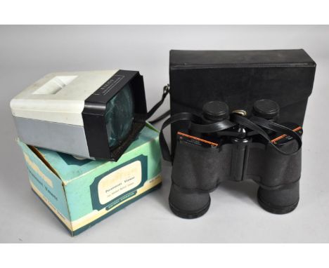 A Boxed Pair of Prinz 10x50 Binoculars together with a Halina Slide Projector 