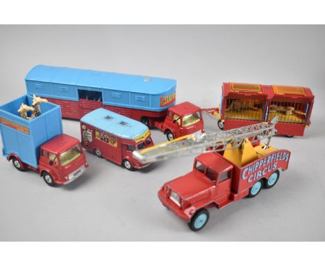 A Collection of Five Corgi Chipperfield Circus Diecast Toys, Unboxed 