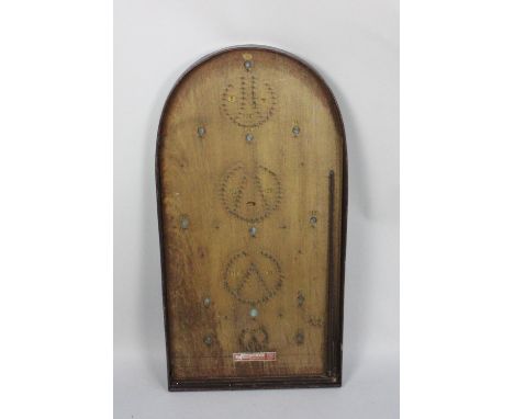 A Vintage Wooden Bagatelle Board, Corinthian 21T 
