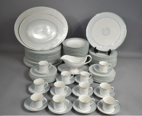 A Large Villeroy and Boch Palatino Fine Chain Service to comprise Coffee Cans and Saucers, Bowls, Side Plates, Small Plates, 