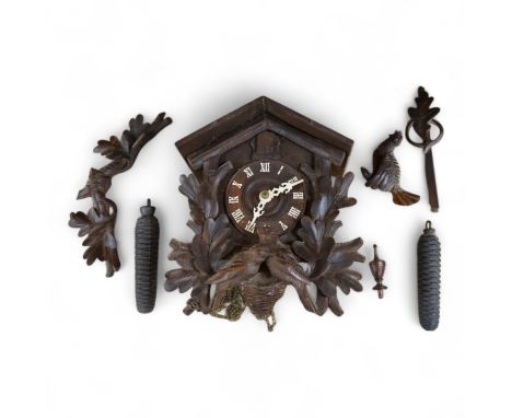 A late 19th century Black Forest Cuckoo clock