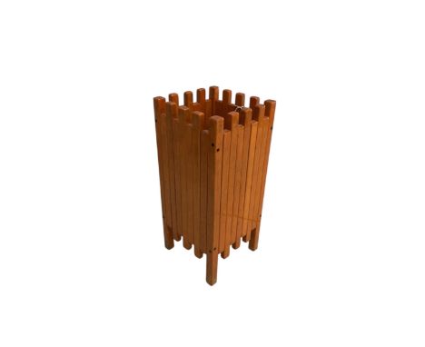 An Italian modern umbrella stand by Ettore Sottsass for Poltronoua, Italy, circa 1970's, height 56cm