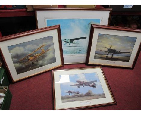 David Shepherd, '656 Squadron' colour print, pencil signed, 38.5 x 51cm, another signed limited edition of 850, three others 