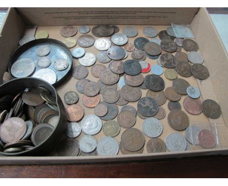 Coinage - 2002 and 2006 Five Pounds. 1894 South Africa Shilling. UK and World issues:- One Tray.