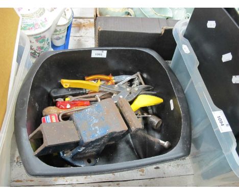 Tools and Spanners, No 1 vice, etc:- One Tub.