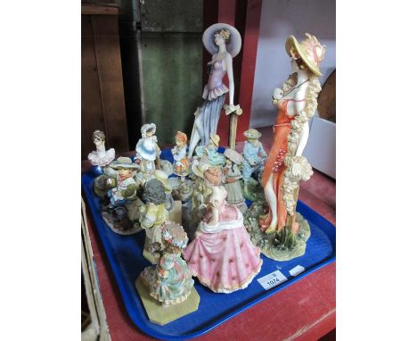 Regency Fine Arts 'A Day at The Races' Figure 29cm high, other resin figures:- One Tray.