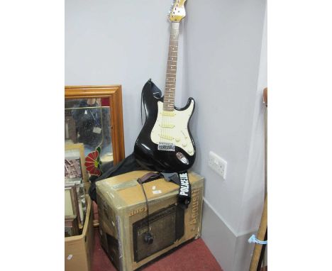 Laney LA30C Acoustic Amplifier, (untested), with an Encore electric guitar (2)