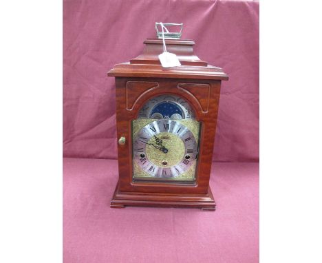 Hermle Westminster Chimes Carriage Clock, 22cm wide.