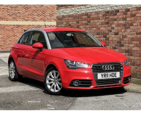 2011 [YR11 HDE] Audi A1 1.4 TFSI (petrol) Sport 3-door hatchback in red, 6-speed manual gearbox, 43,272 miles, 2 previous kee