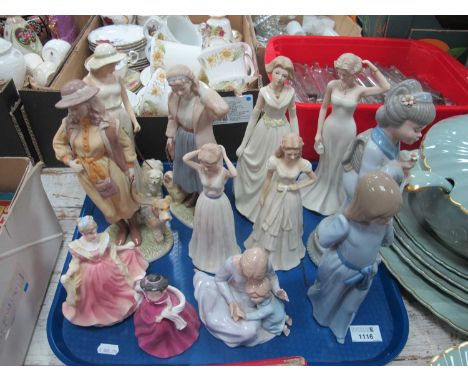 Ceramic Figures, including 'SBL', Leonardo, Spanish (12):- One Tray.