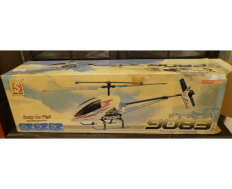 An R/C radio controlled helicopter&nbsp; model no.9083&nbsp; boxed&nbsp; 