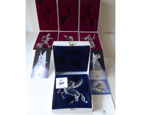 Swarovski Crystal Annual Edition figures: to include 'The Pegasus'&nbsp; 5"h&nbsp; boxed 