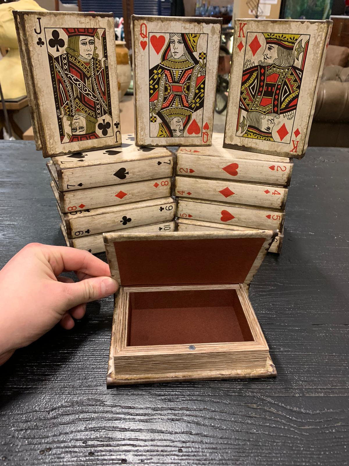 Playing Card Storage Book Boxes Set Of Twelve Stunning And Beautiful