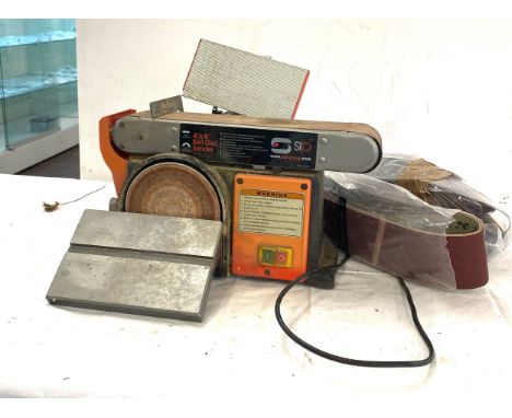 SP 4" x6" belt disc sander, working order 