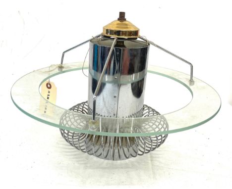 Retro style light shade 10 inches tall, 14 inches wide 