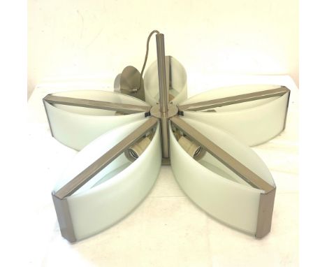 Retro ceiling light fitting, approximate measurement: diameter 22 inches, Height 12 inches 