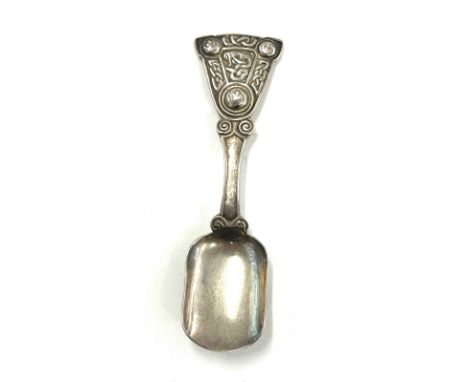 Rare Alexander Ritchie Iona silver caddy spoon 