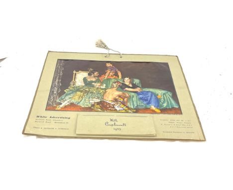 1953 Russell flint print calendar - complete 