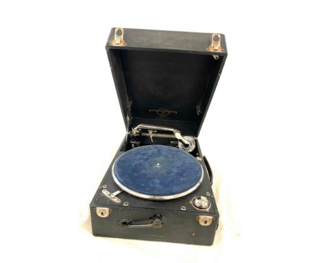 Columbia cased vintage record player, untested 