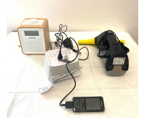 Selection of electrical items to include an alarm clock, Karcher windows cleaner etc, all untested 