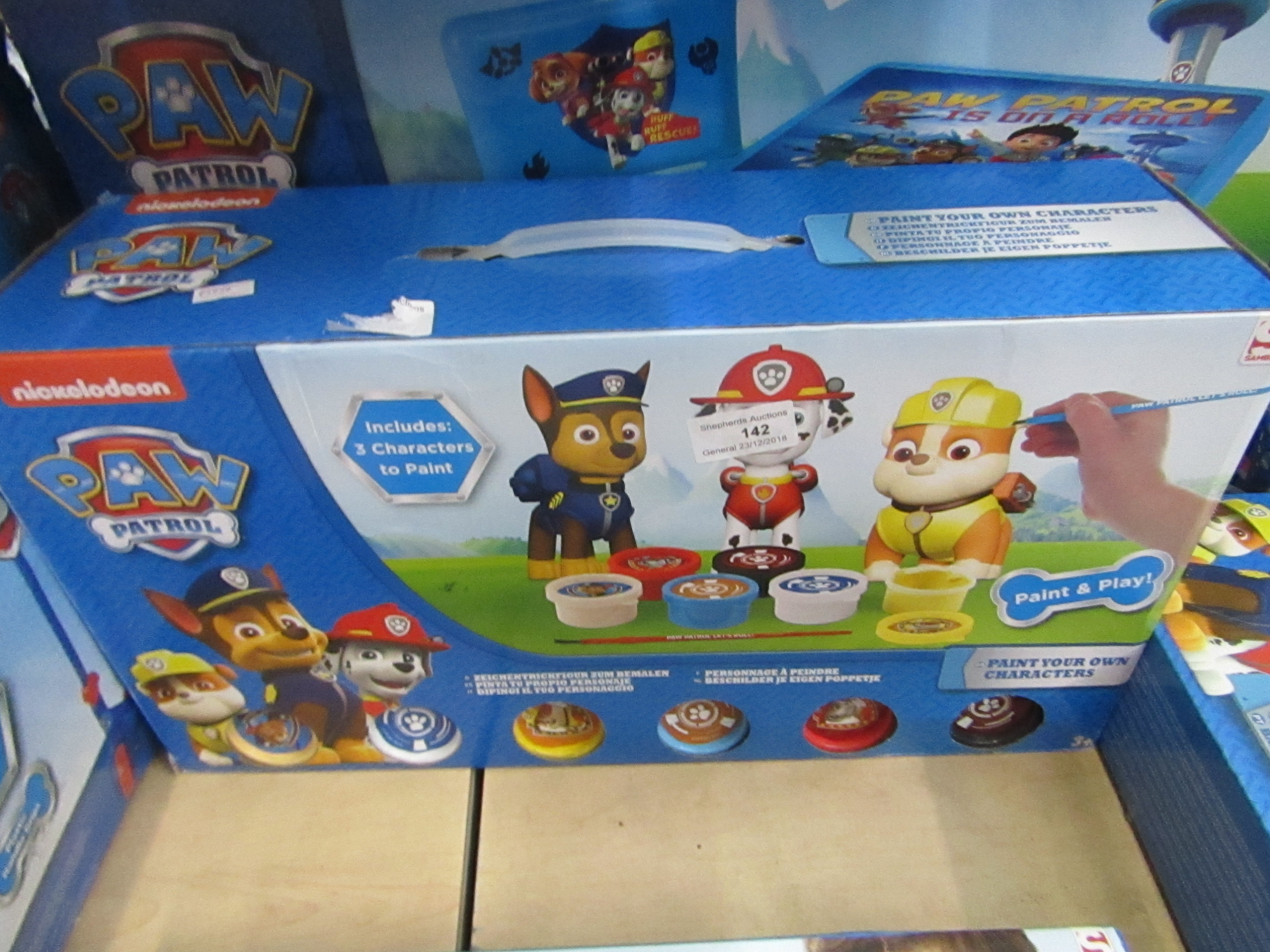 Paw Patrol paint your own characters set, unchecked and boxed